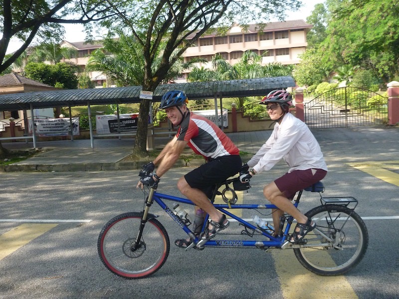 Setting off at Bukit Kiara
