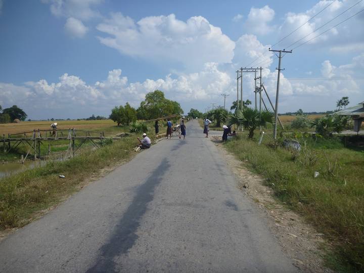 The road was still quite good