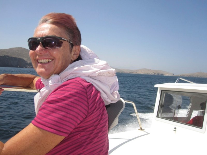 <p style="text-align:center;"><span style="font-size:11px; color:#404040;">Annette enjoying the speed & scenery</span></p>