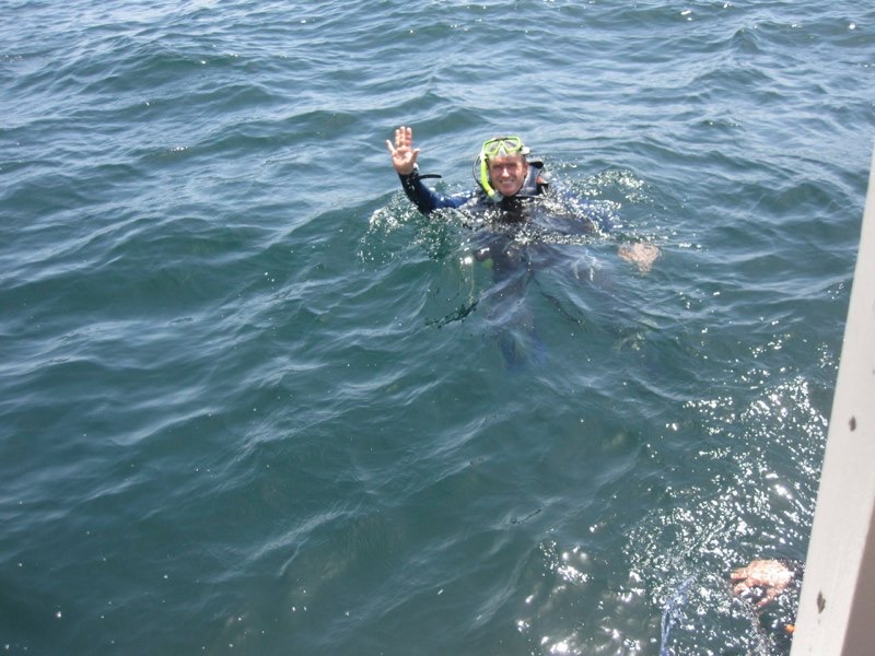 <p style="text-align:center;"><span style="font-size:11px; color:#404040;">Gary ready to Dive saw a Lion fish</span></p>